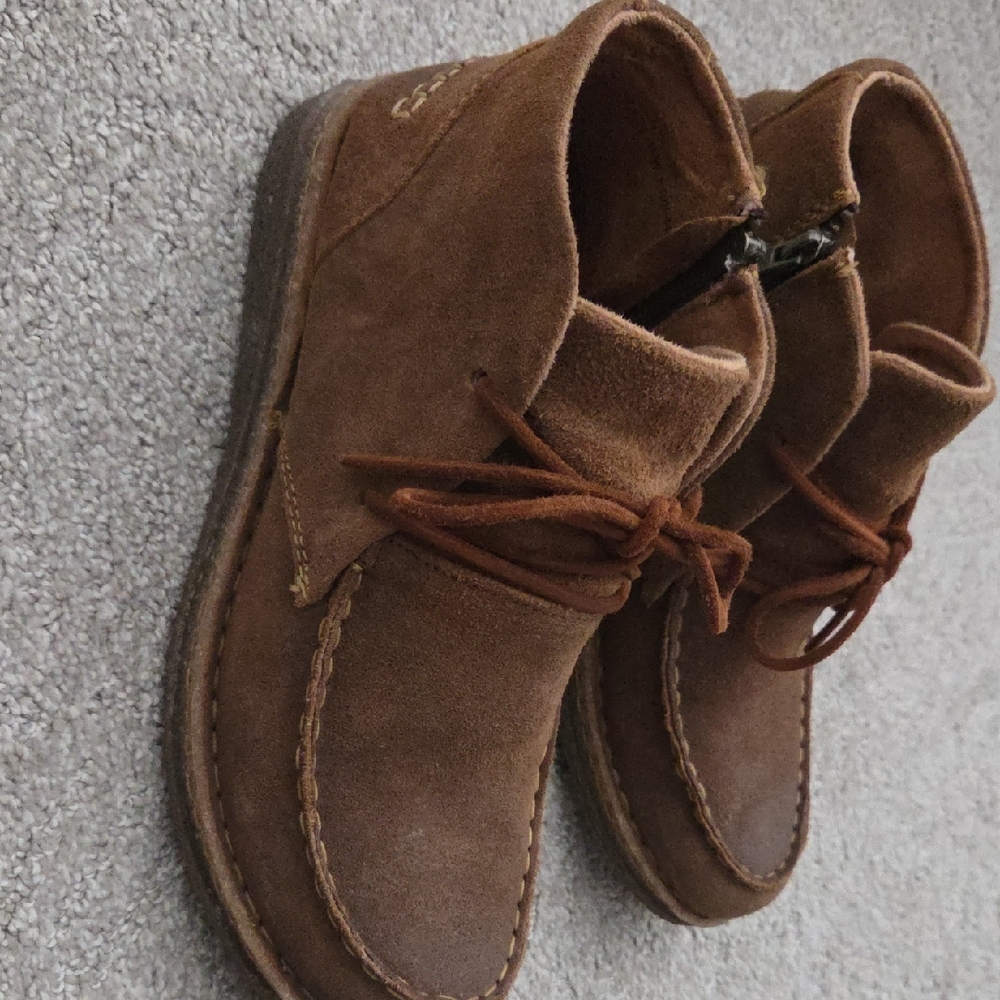 Born Brown Suede Ankle Booties